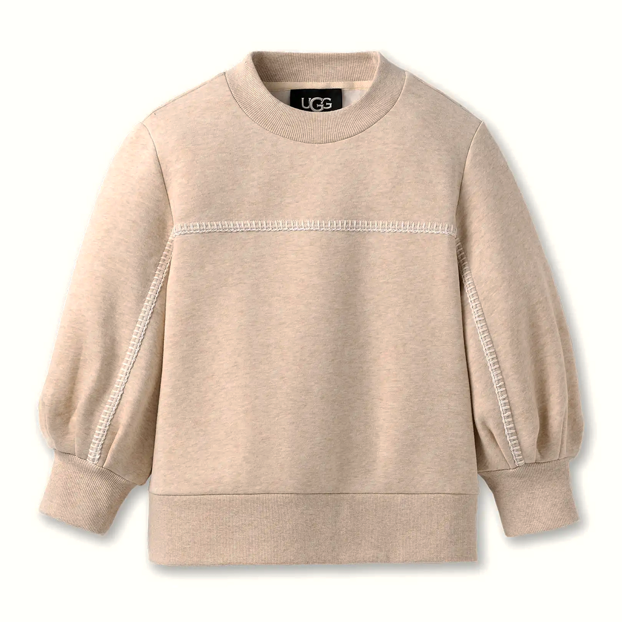 UGG® Classic Puff Sleeve Top (Women) - Sand Heather Apparel - Top - Long Sleeve - The Heel Shoe Fitters