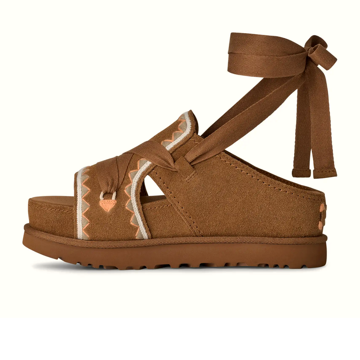 UGG® GoldenStar Hi Artistitch (Women) - Chestnut Multi