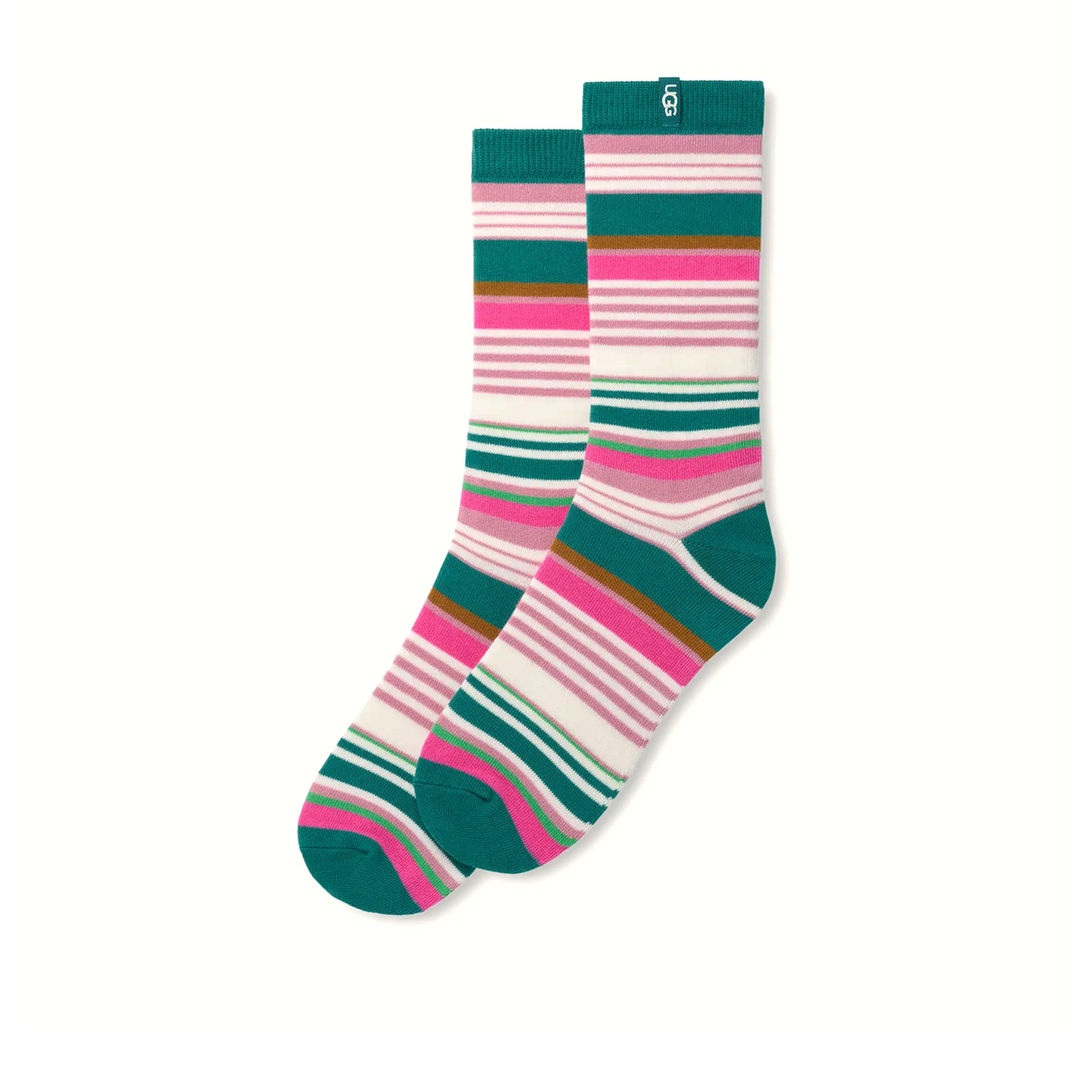 UGG® Kashton Crew (Women) - Curb Appeal Stripe Accessories - Socks - Lifestyle - The Heel Shoe Fitters