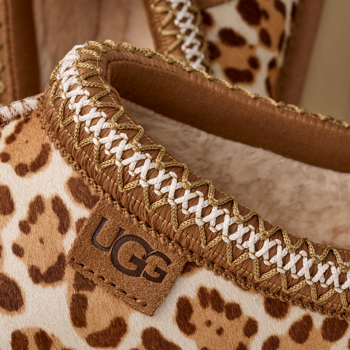 UGG® Tazz Plains (Women) - Felicity Leopard Jasmine Dress-Casual - Slipper - The Heel Shoe Fitters