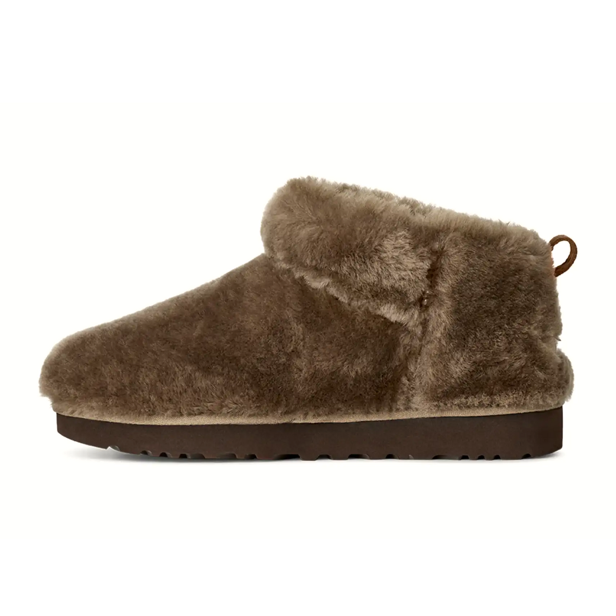 UGG® Classic Ultra Mini Fluffed (Women) - Light Bronze Boots - Casual - Low - The Heel Shoe Fitters