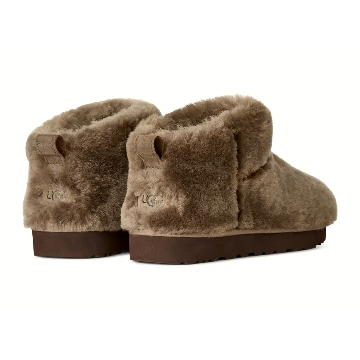 UGG® Classic Ultra Mini Fluffed (Women) - Light Bronze Boots - Casual - Low - The Heel Shoe Fitters