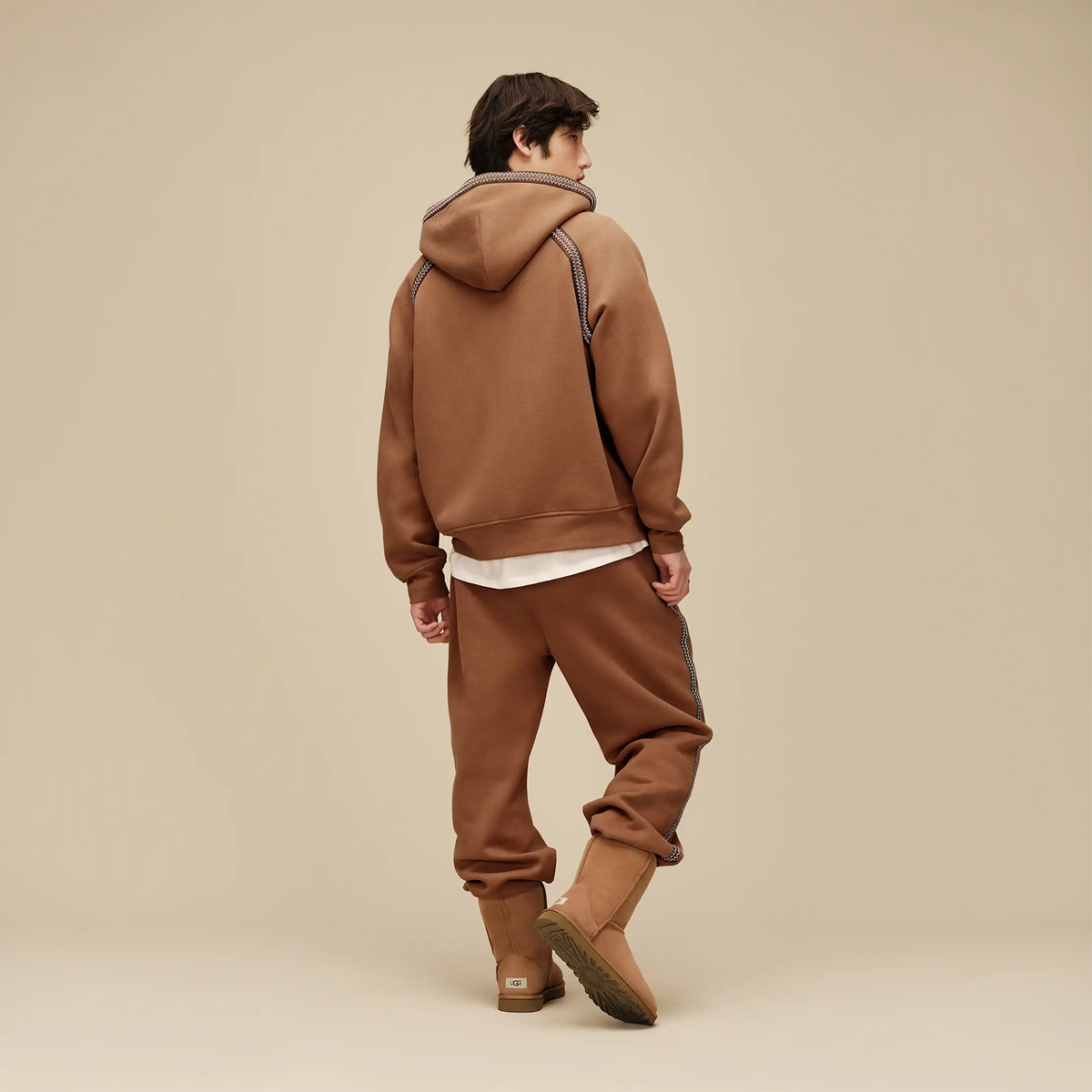 UGG® Tasman Full-Zip Hoodie (Men) - Chestnut