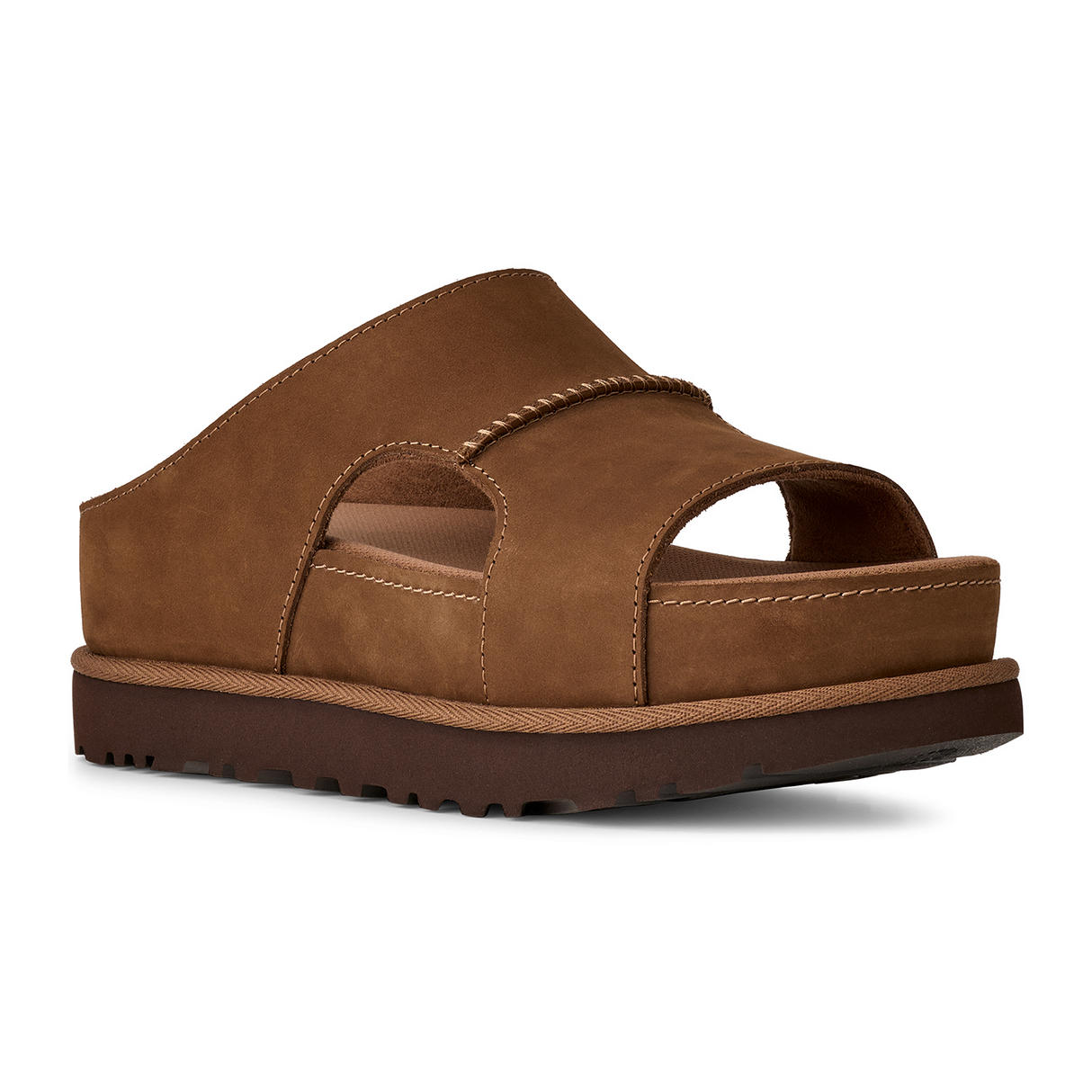 UGG® GoldenStar Hi Cutout Slide (Women) - Dark Chestnut