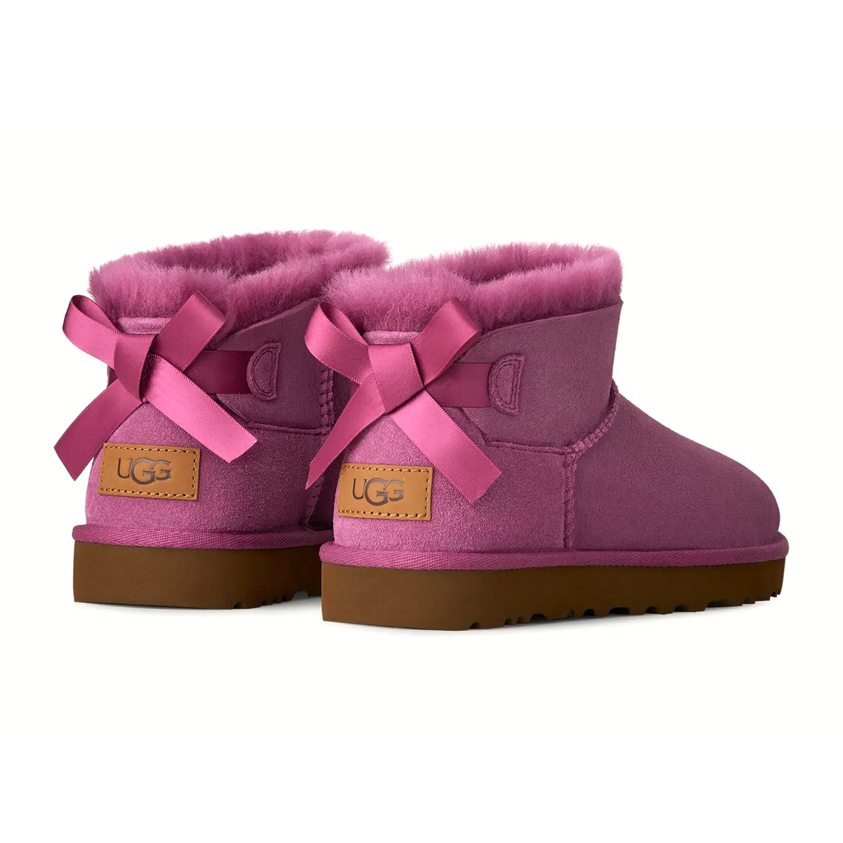 UGG® Classic Ultra Mini Bailey Bow (Women) - Dark Winterberry