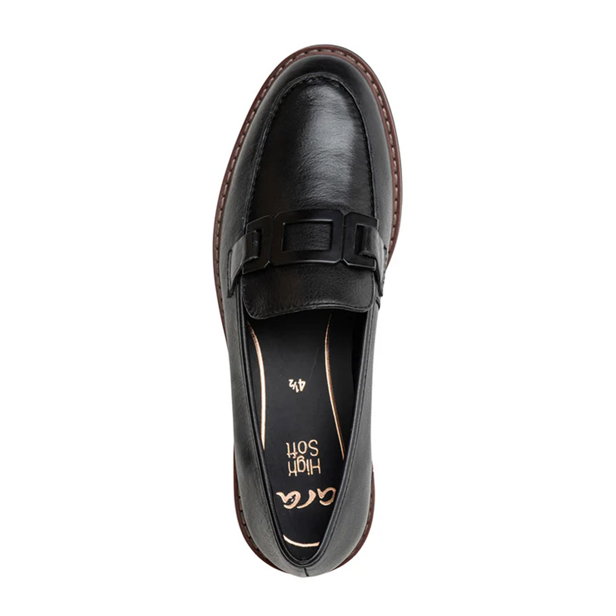 Ara Katsura Loafer (Women) - Black Calf Leather Dress-Casual - Loafers - The Heel Shoe Fitters