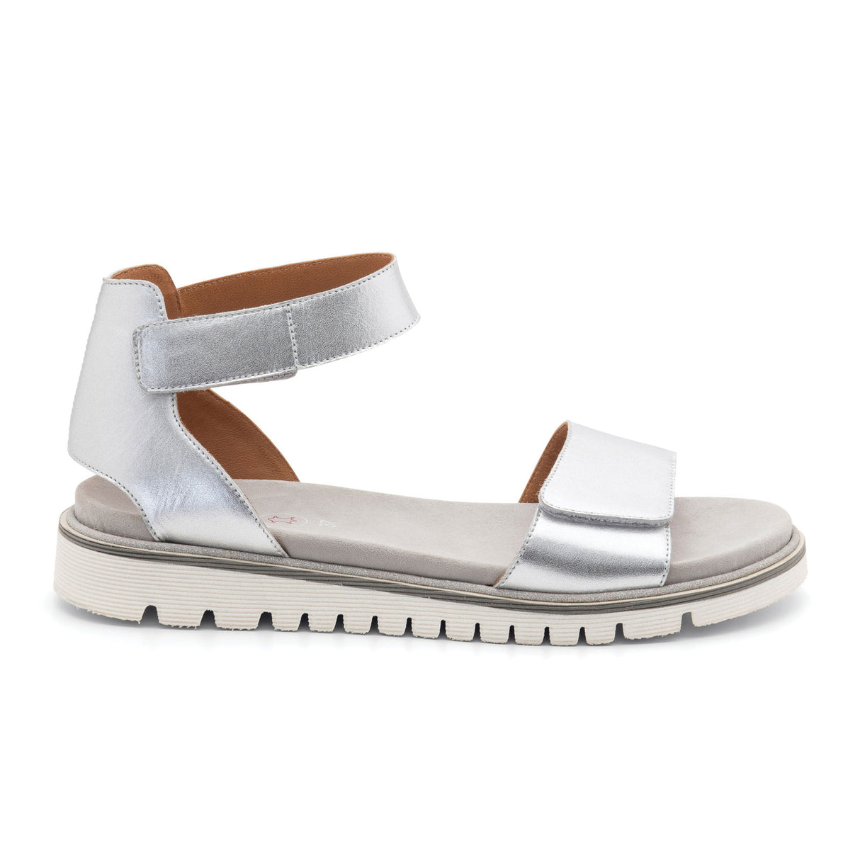 Ara Kasandra Backstrap Sandal (Women) - Silver Metallic Sandal - Backstrap - The Heel Shoe Fitters