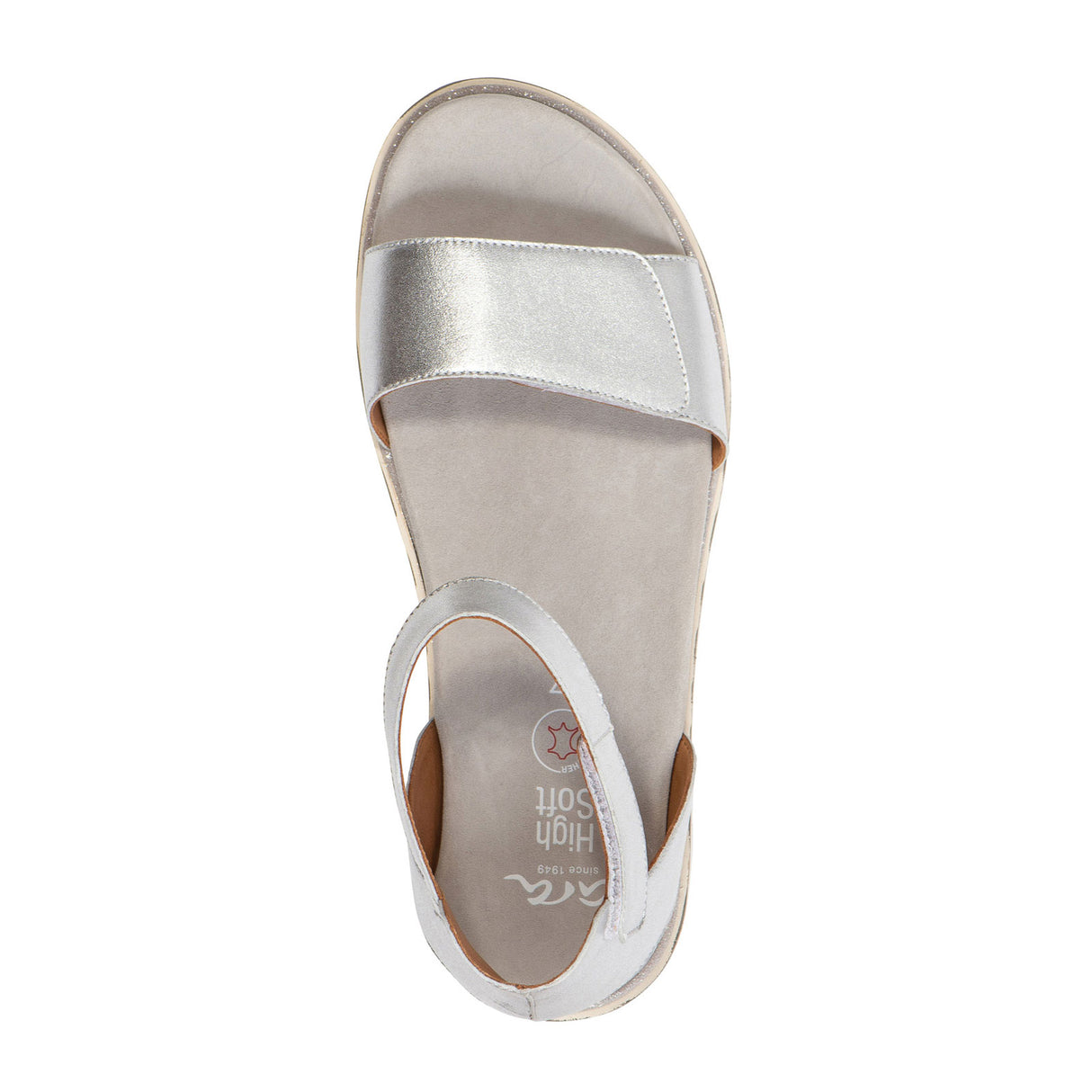 Ara Kasandra Backstrap Sandal (Women) - Silver Metallic Sandal - Backstrap - The Heel Shoe Fitters