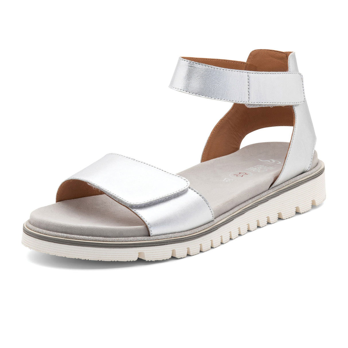 Ara Kasandra Backstrap Sandal (Women) - Silver Metallic Sandal - Backstrap - The Heel Shoe Fitters