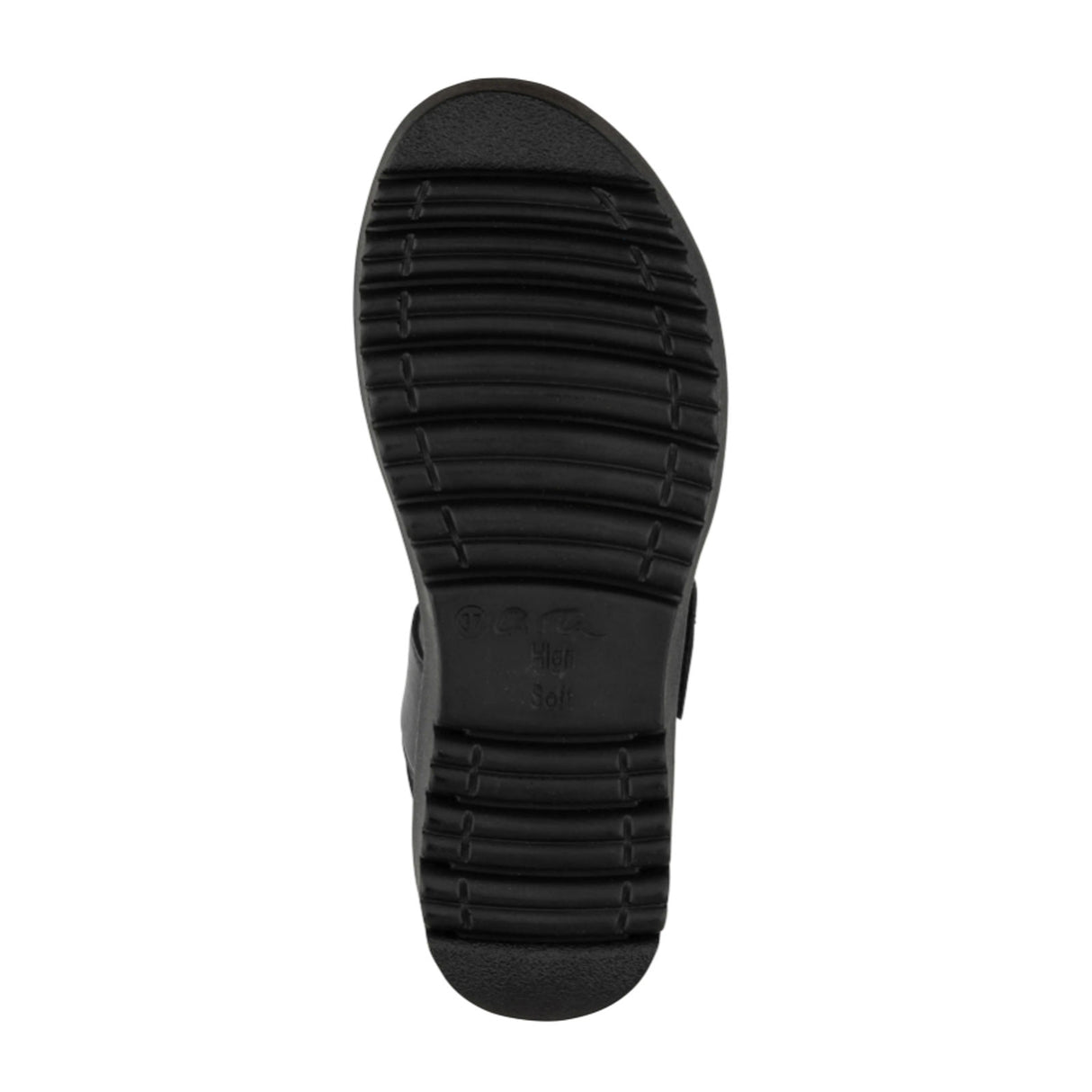 Ara Bayview Wedge Sandal (Women) - Black Nappa Leather Sandal - Heel/Wedge - The Heel Shoe Fitters