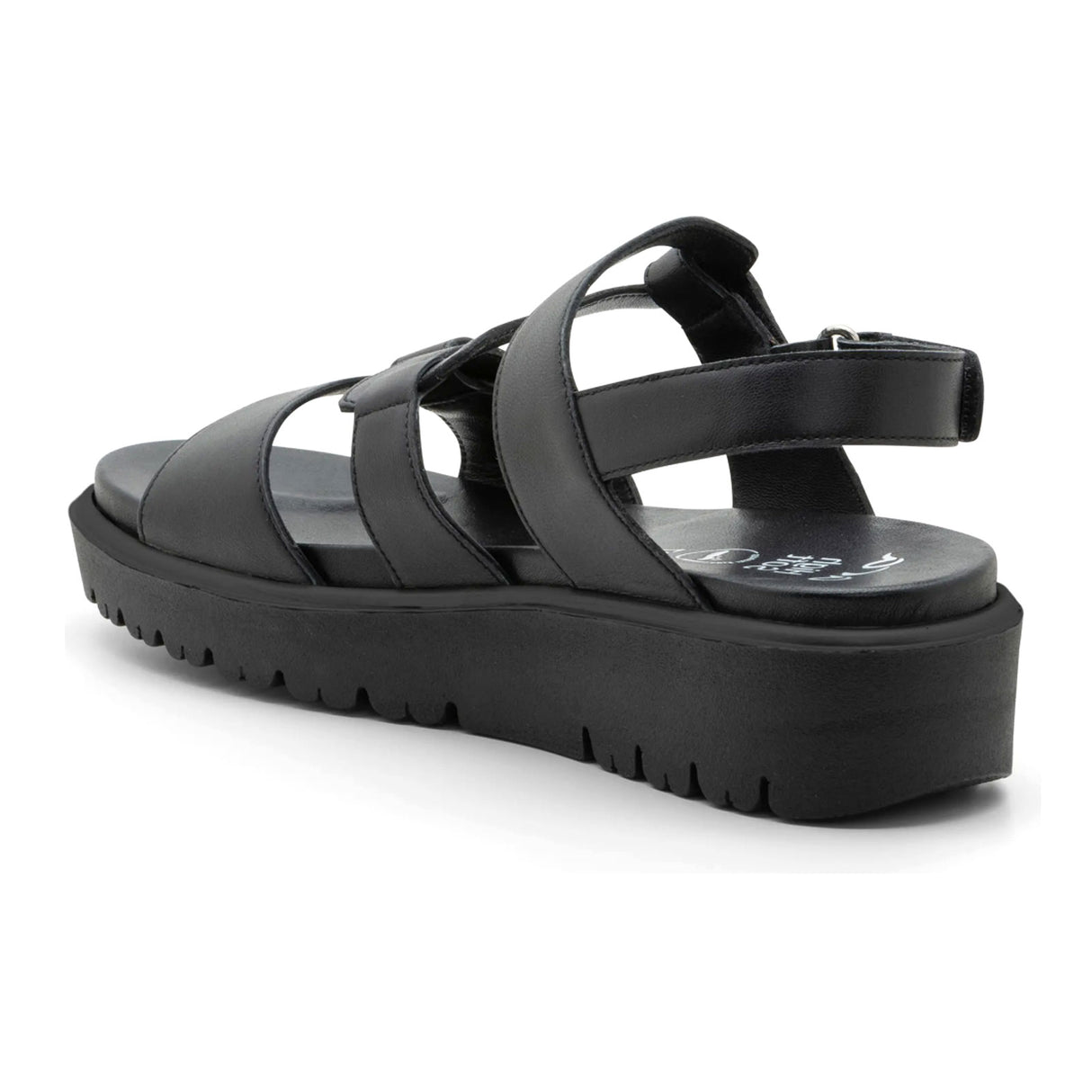 Ara Bayview Wedge Sandal (Women) - Black Nappa Leather Sandal - Heel/Wedge - The Heel Shoe Fitters
