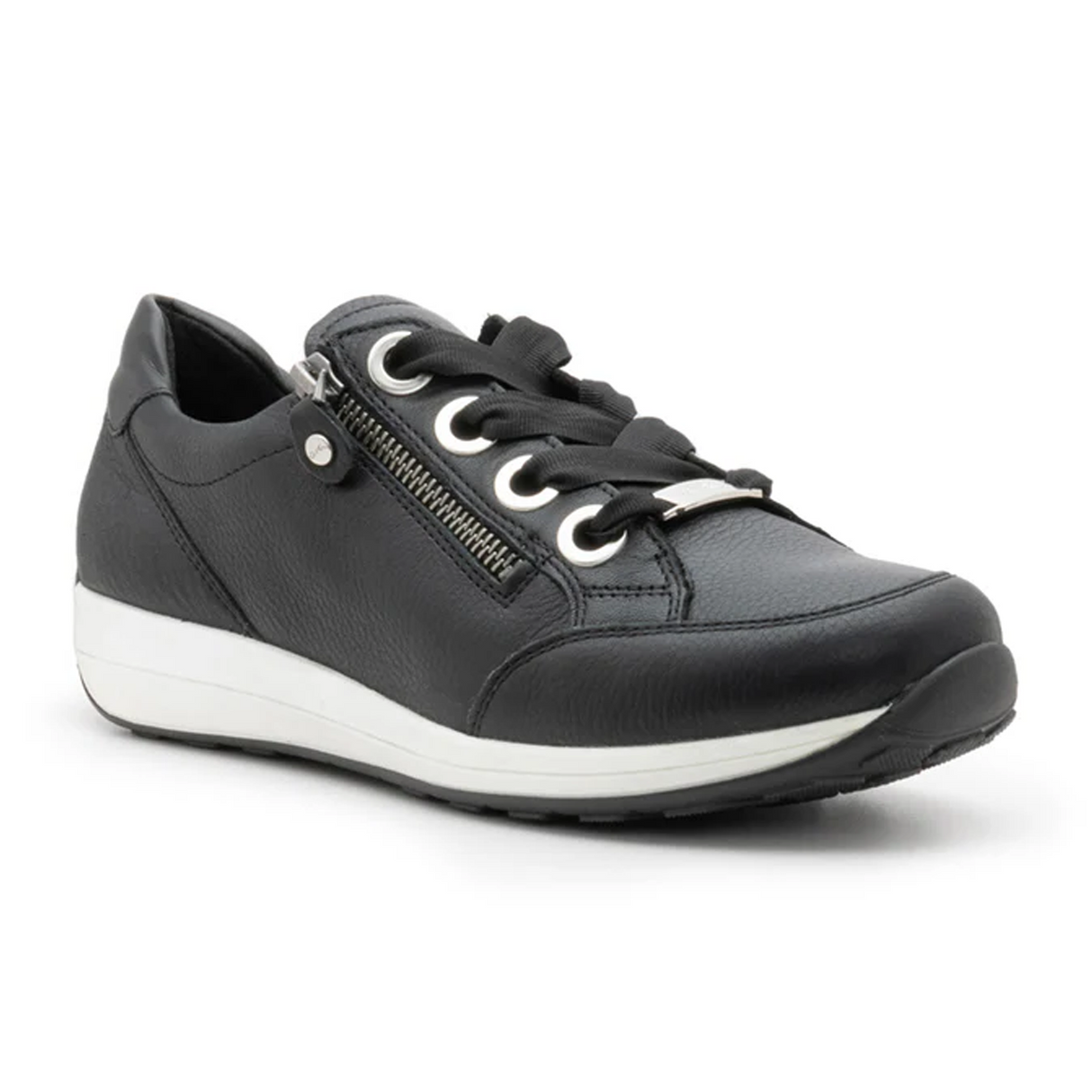 Ara Ollie Side Zip Lace Up Sneaker (Women) Athletic - Casual - Lace Up - The Heel Shoe Fitters