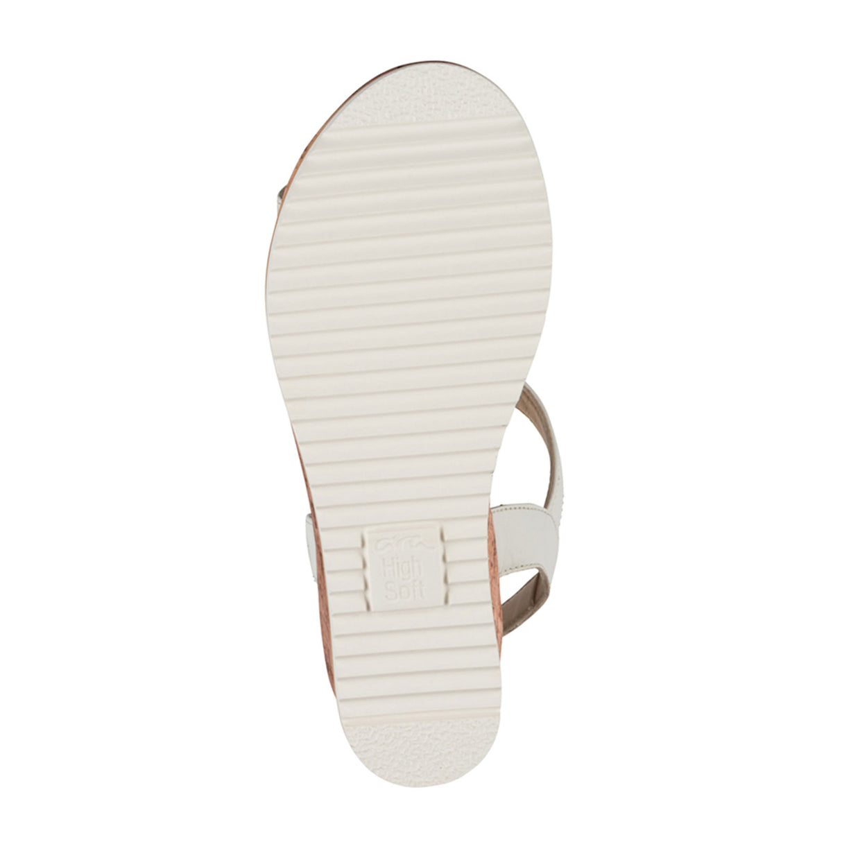 Ara Palmdale Wedge Sandal (Women) - White Nappa Leather Sandal - Heel/Wedge - The Heel Shoe Fitters