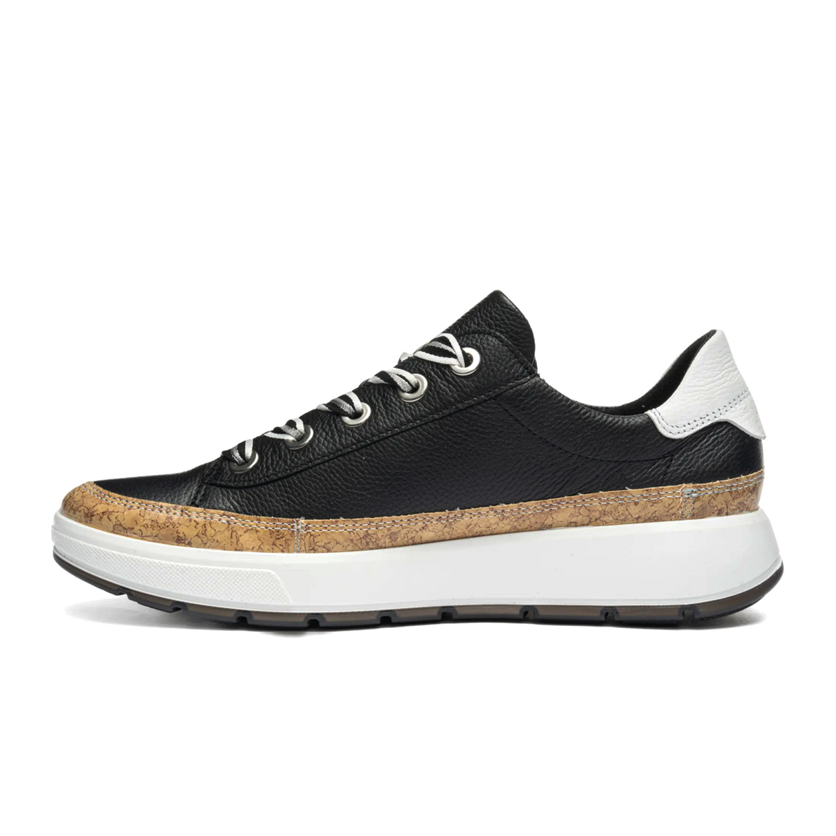Ara Rem Sneaker (Women) - Natur/Black Athletic - Casual - Lace Up - The Heel Shoe Fitters