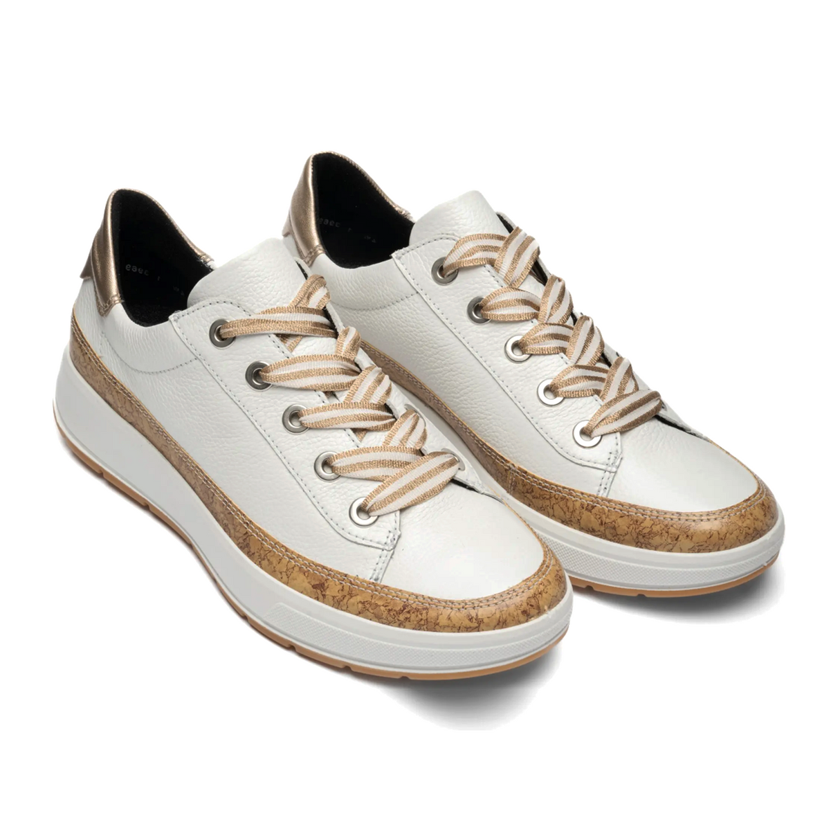 Ara Rem Sneaker (Women) - Natur/Weiss Athletic - Casual - Lace Up - The Heel Shoe Fitters