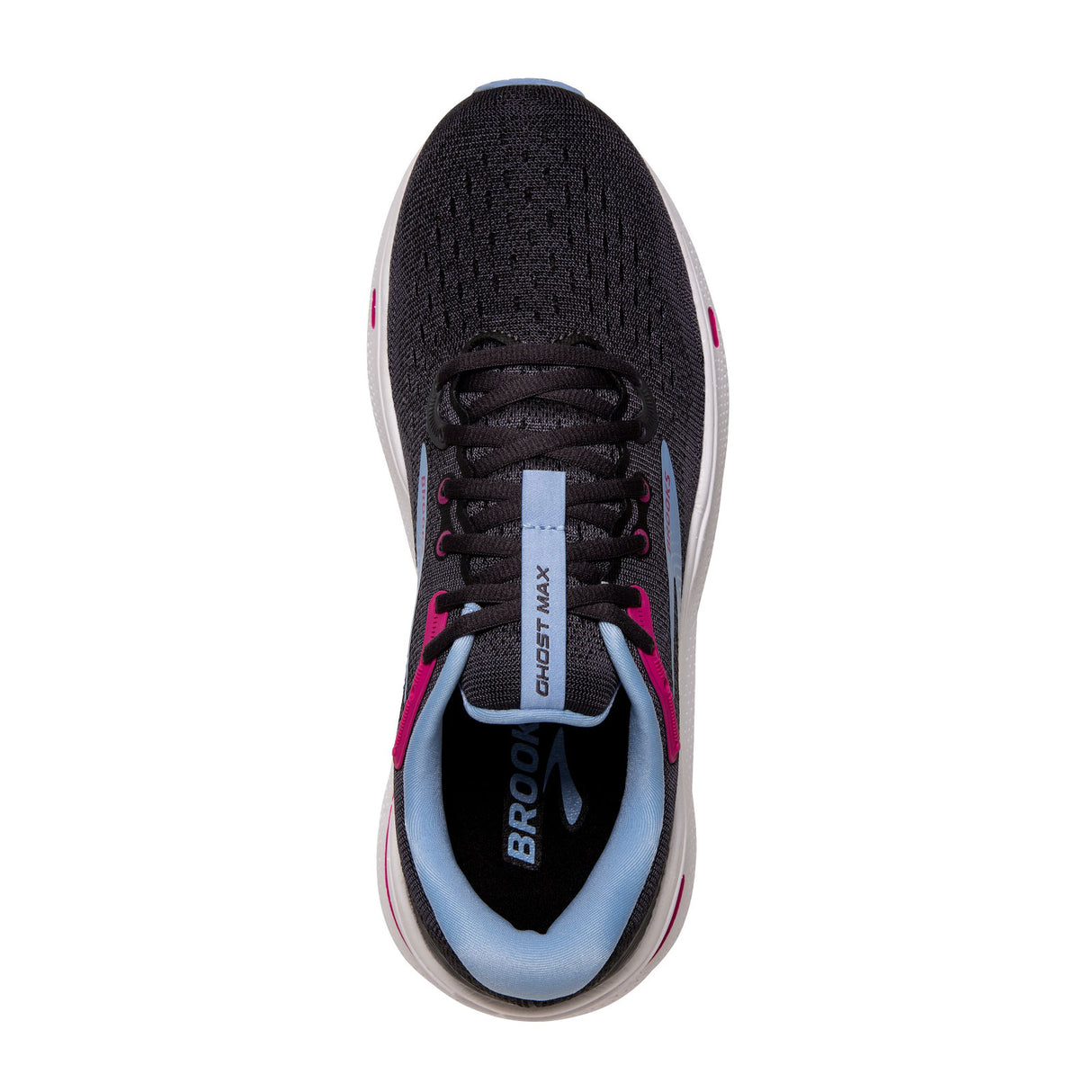 Brooks Ghost Max Running Shoe (Women) - Ebony/Open Air/Lilac Rose Athletic - Running - The Heel Shoe Fitters