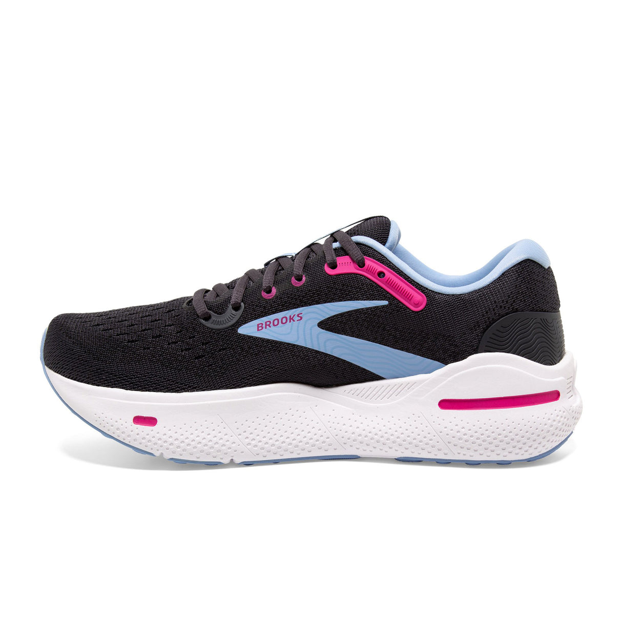Brooks Ghost Max Running Shoe (Women) - Ebony/Open Air/Lilac Rose Athletic - Running - The Heel Shoe Fitters