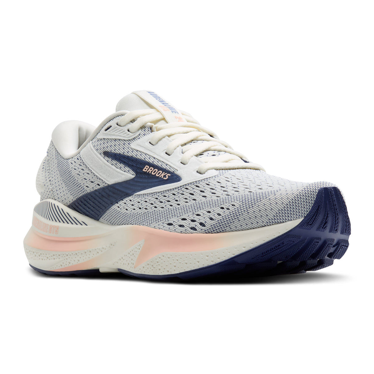 Brooks Adrenaline GTS 24 Running Shoe (Women) - Grey/Blue Ribbon/Peach Athletic - Running - Stability - The Heel Shoe Fitters