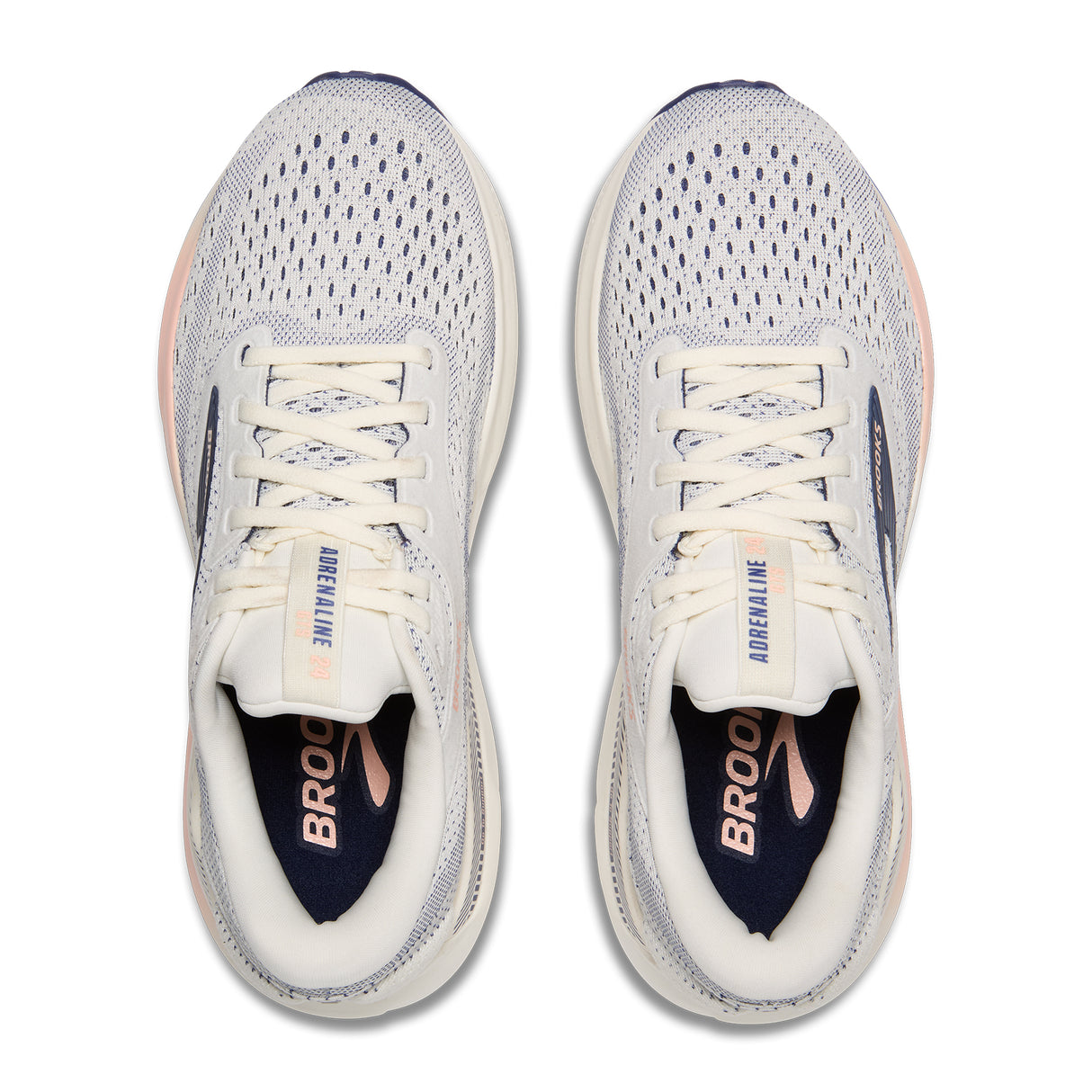 Brooks Adrenaline GTS 24 Running Shoe (Women) - Grey/Blue Ribbon/Peach Athletic - Running - Stability - The Heel Shoe Fitters