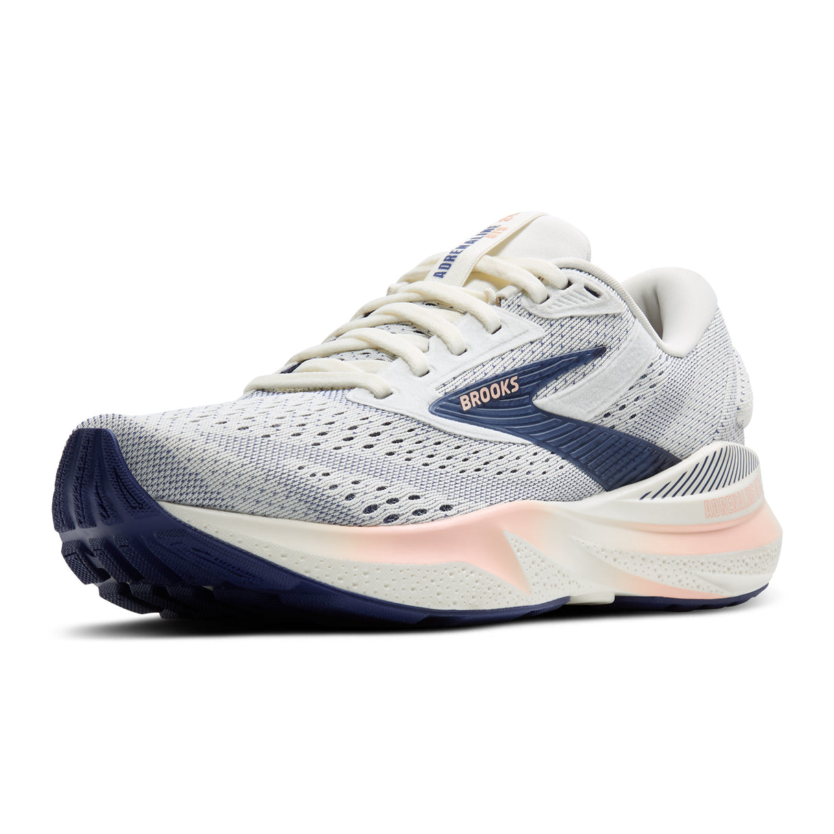 Brooks Adrenaline GTS 24 Running Shoe (Women) - Grey/Blue Ribbon/Peach Athletic - Running - Stability - The Heel Shoe Fitters
