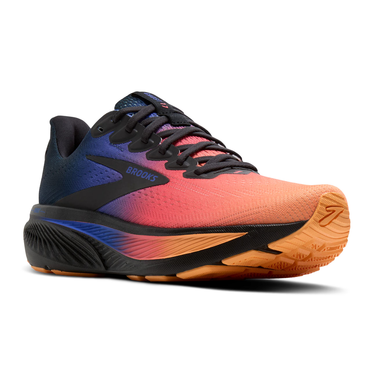 Brooks Ghost 17 Running Shoe (Women) - Night/Blue/Papaya Athletic - Running - Neutral - The Heel Shoe Fitters