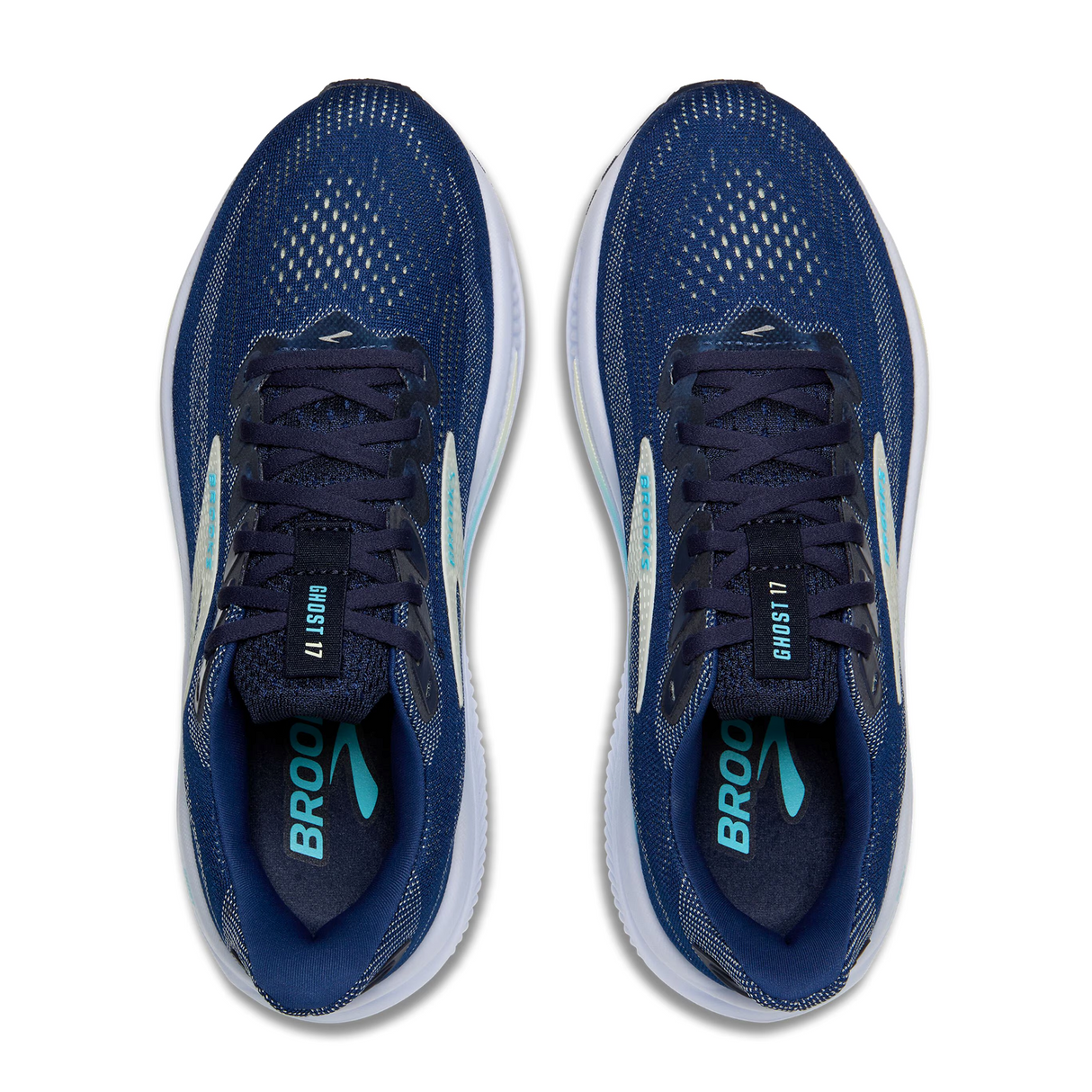 Brooks Ghost 17 Running Shoe (Women) - Navy/Green/Turquoise