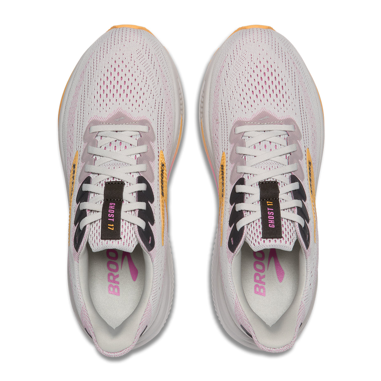 Brooks Ghost 17 Running Shoe (Women) - Oyster/Apricot/Pink Athletic - Running - Neutral - The Heel Shoe Fitters