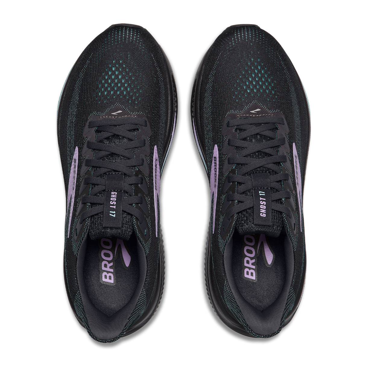 Brooks Ghost 17 Running Shoe (Women) - Grey/Clearwater/Purple Athletic - Running - Neutral - The Heel Shoe Fitters