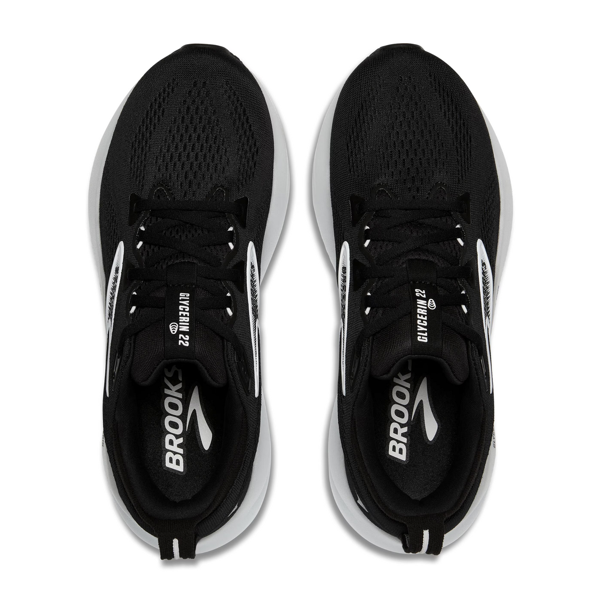 Brooks Glycerin 22 Running Shoe (Women) - Black/Grey/White Athletic - Running - Neutral - The Heel Shoe Fitters