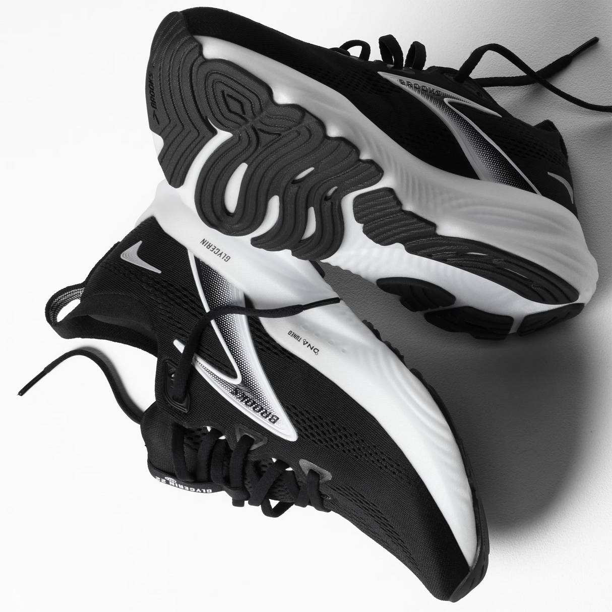 Brooks Glycerin 22 Running Shoe (Women) - Black/Grey/White Athletic - Running - Neutral - The Heel Shoe Fitters