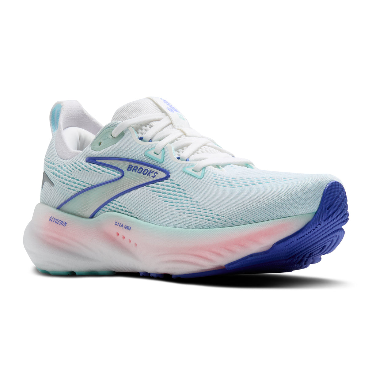 Brooks Glycerin 22 Running Shoe (Women) - White/Limpet Shell/Amparo Blue Athletic - Running - Neutral - The Heel Shoe Fitters