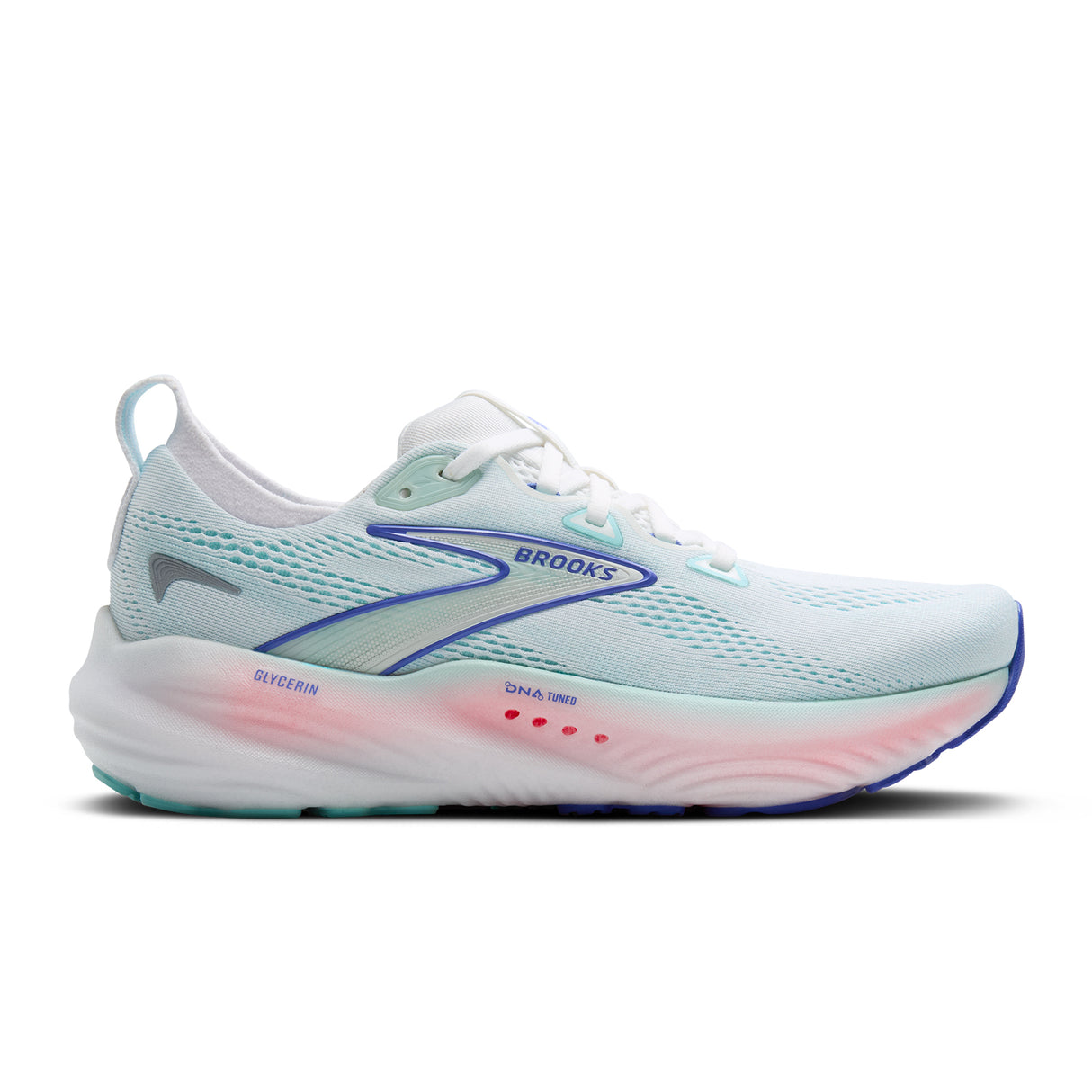 Brooks Glycerin 22 Running Shoe (Women) - White/Limpet Shell/Amparo Blue Athletic - Running - Neutral - The Heel Shoe Fitters