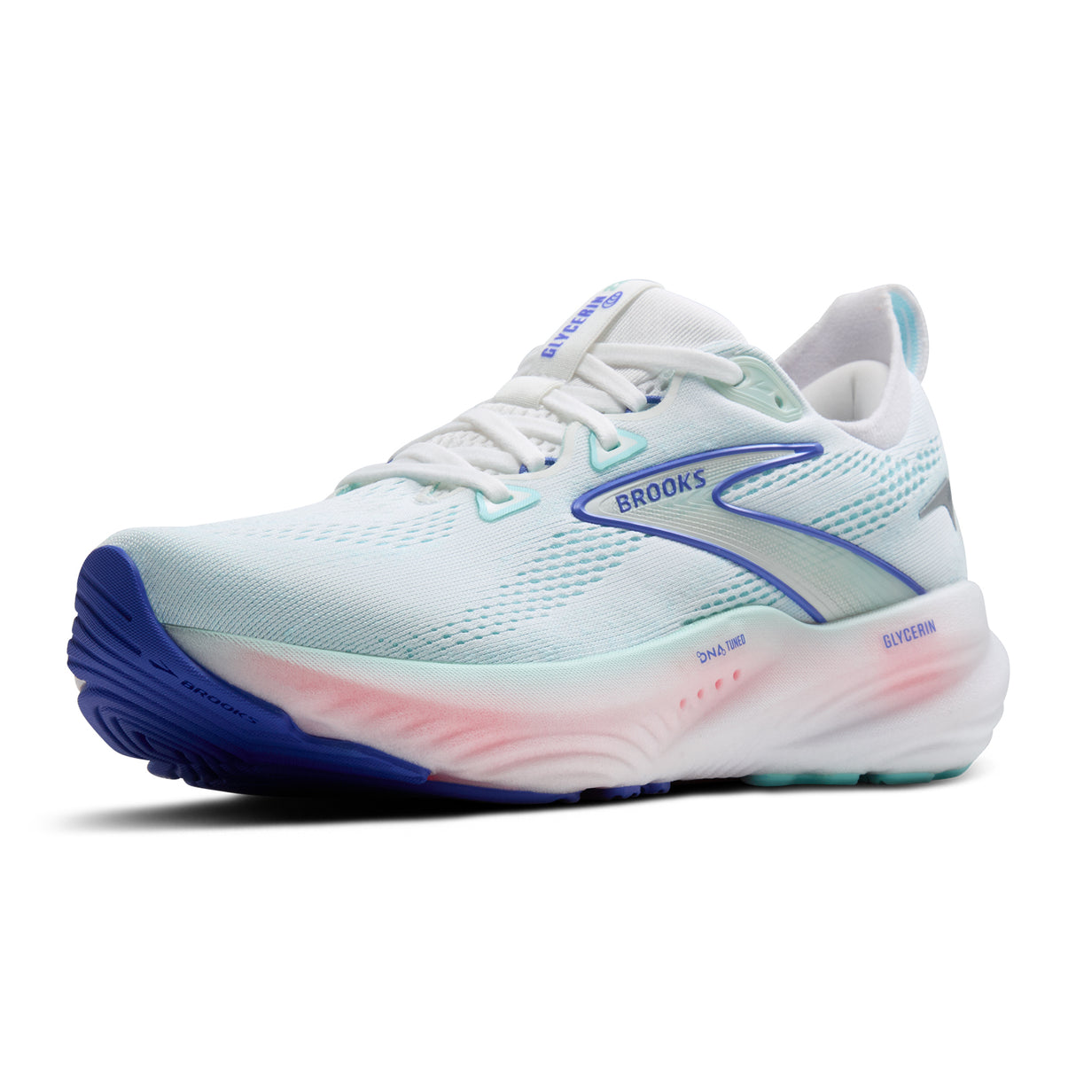 Brooks Glycerin 22 Running Shoe (Women) - White/Limpet Shell/Amparo Blue Athletic - Running - Neutral - The Heel Shoe Fitters