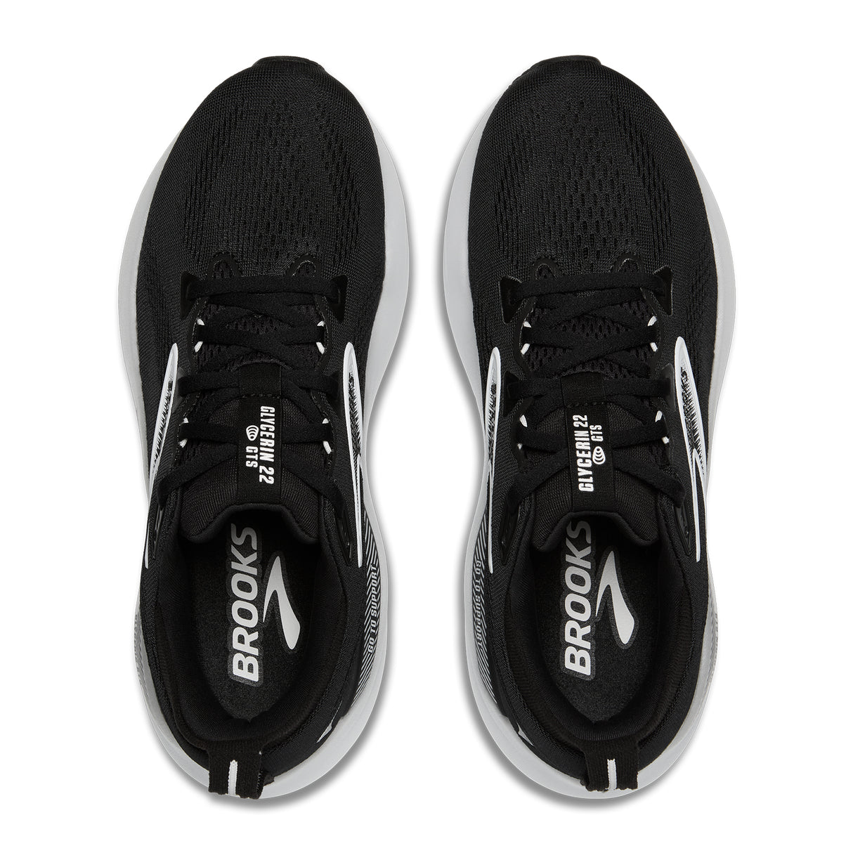 Brooks Glycerin GTS 22 Running Shoe (Women) - Black/Grey/White Athletic - Running - Stability - The Heel Shoe Fitters