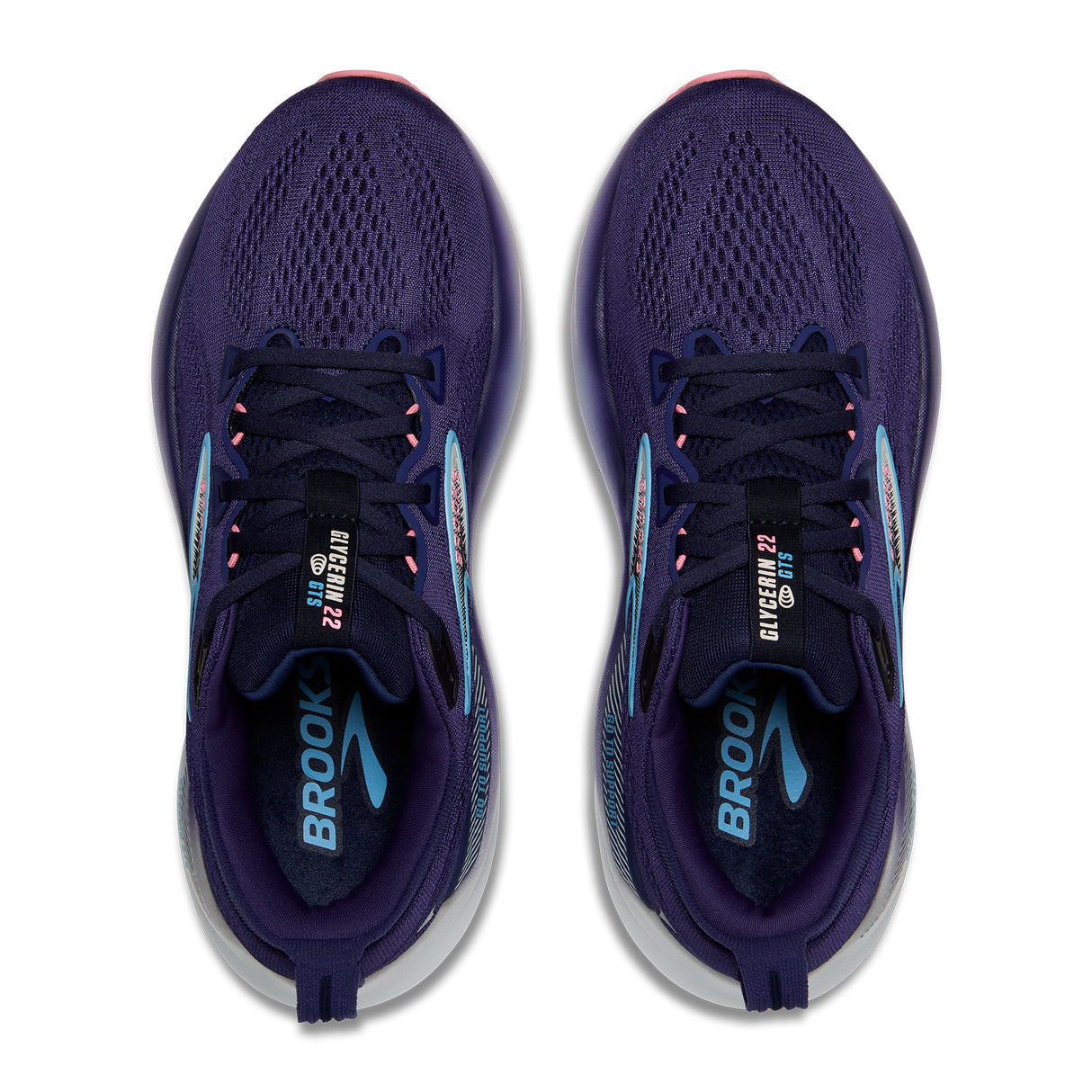 Brooks Glycerin GTS 22 Running Shoe (Women) - Blue Ribbon/Peacoat/Dianthus Athletic - Running - Stability - The Heel Shoe Fitters