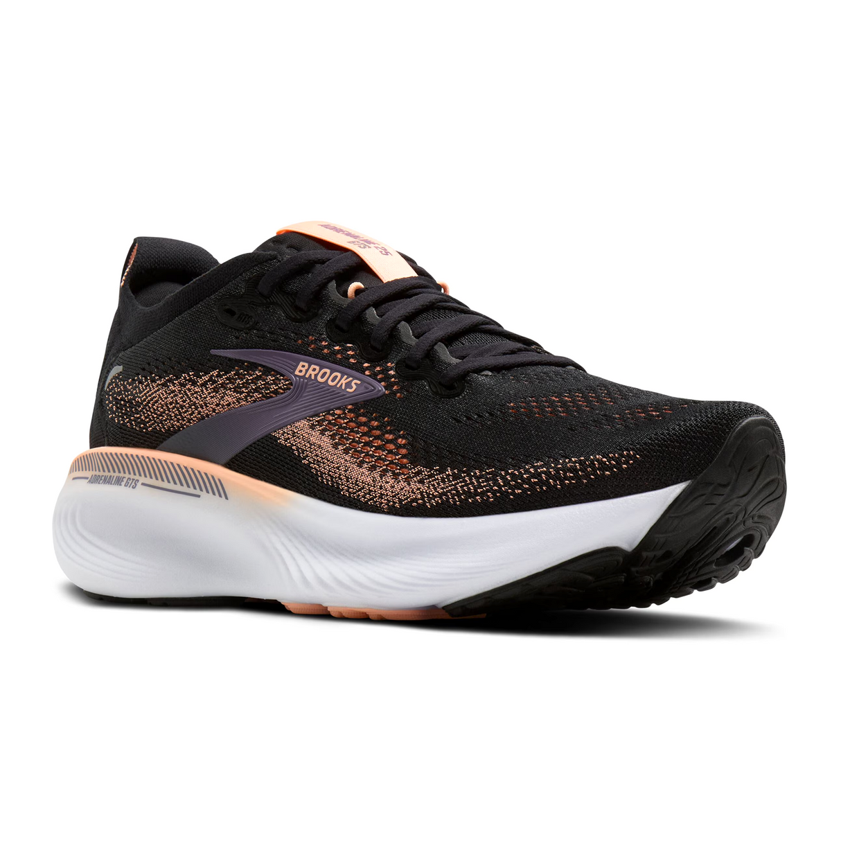Brooks Adrenaline GTS 25 Running Shoe (Women) - Black/Peach/Mulled Grape
