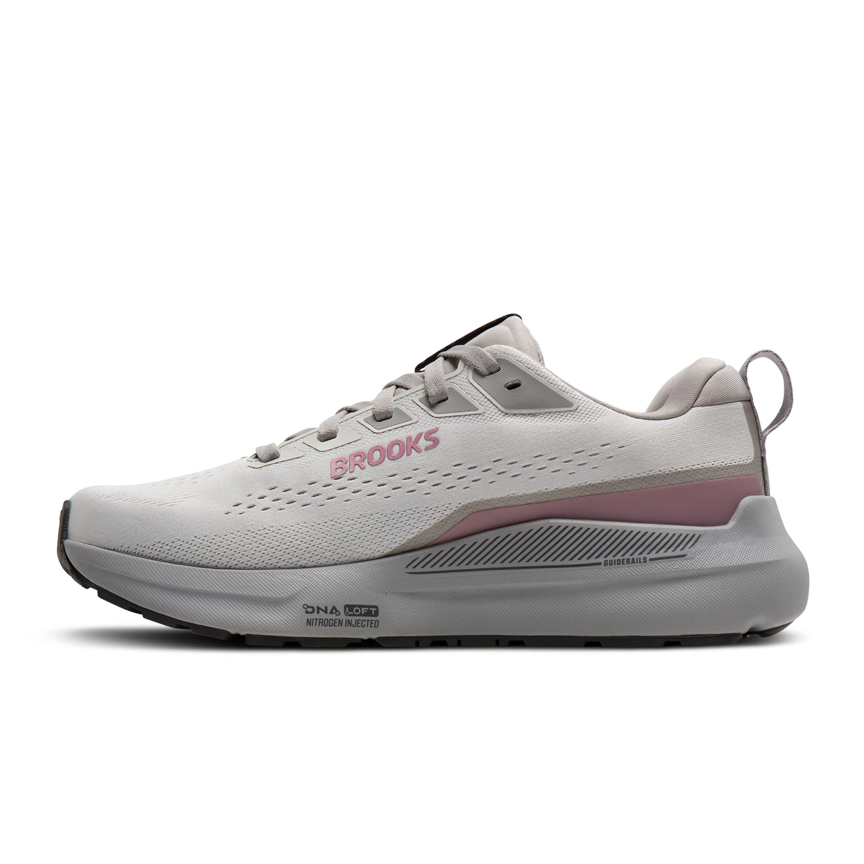 Brooks Ariel GTS 26 Running Shoe (Women) - Oyster Mushroom/Alloy/Pink Athletic - Running - Motion Control - The Heel Shoe Fitters