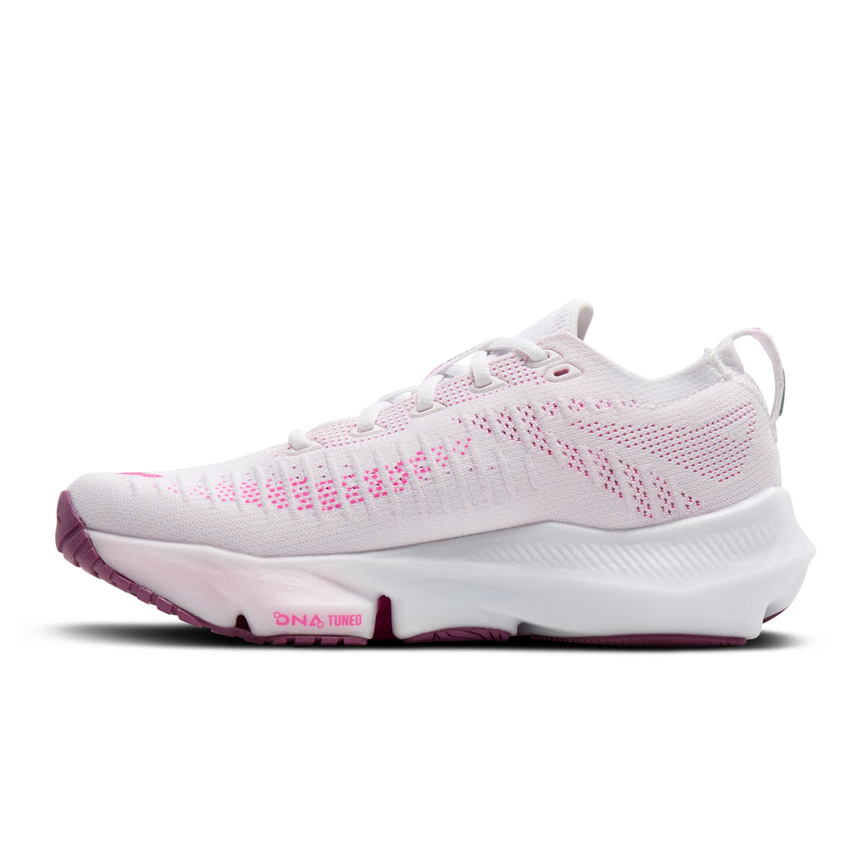 Brooks Glycerin Flex Running Shoe (Women) - White/Cyber Pink/Argyle Athletic - Running - Cushion - The Heel Shoe Fitters