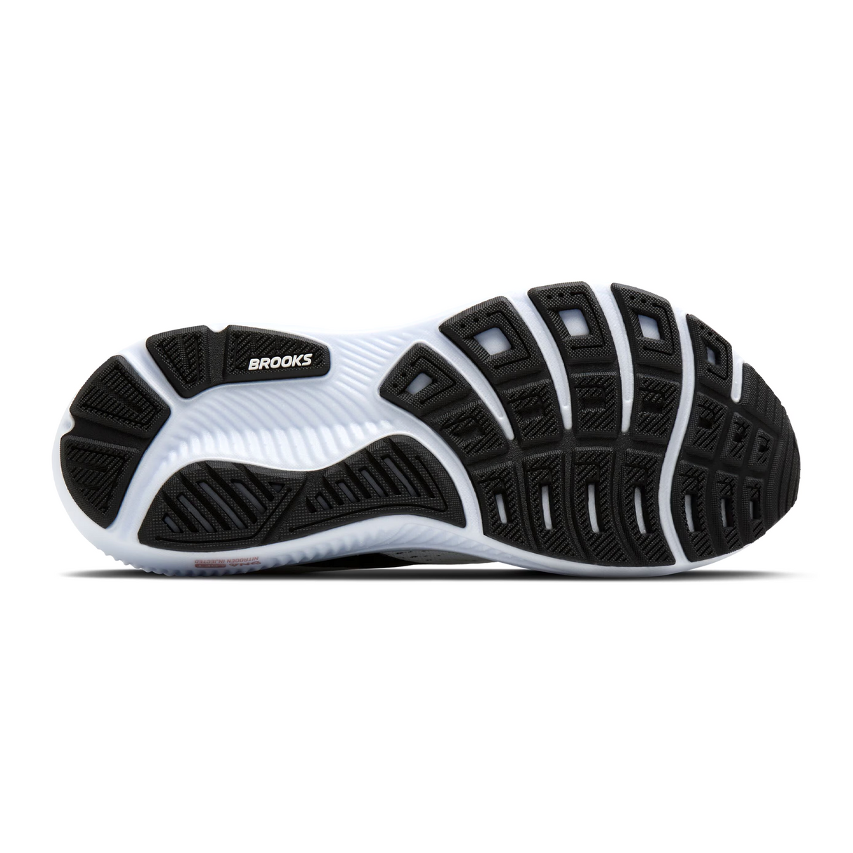 Brooks Ghost 18 Running Shoe (Women) - White/Black/Rose Gold Athletic - Running - Neutral - The Heel Shoe Fitters