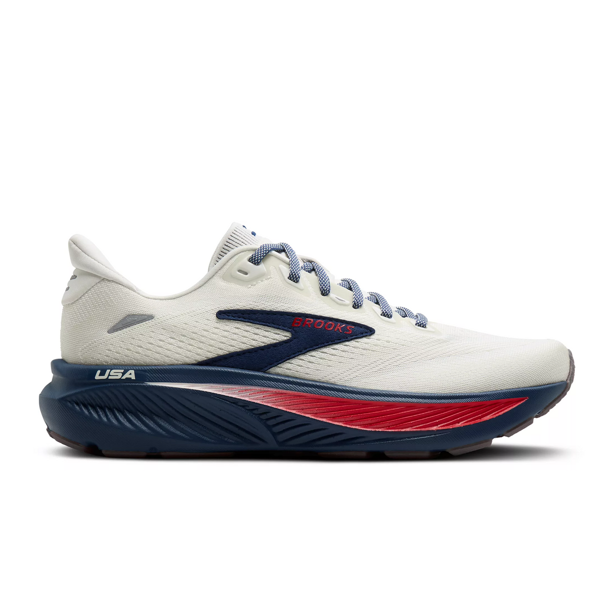 Brooks Ghost 18 Running Shoe (Men) - Coconut/Red/Blue – The Heel