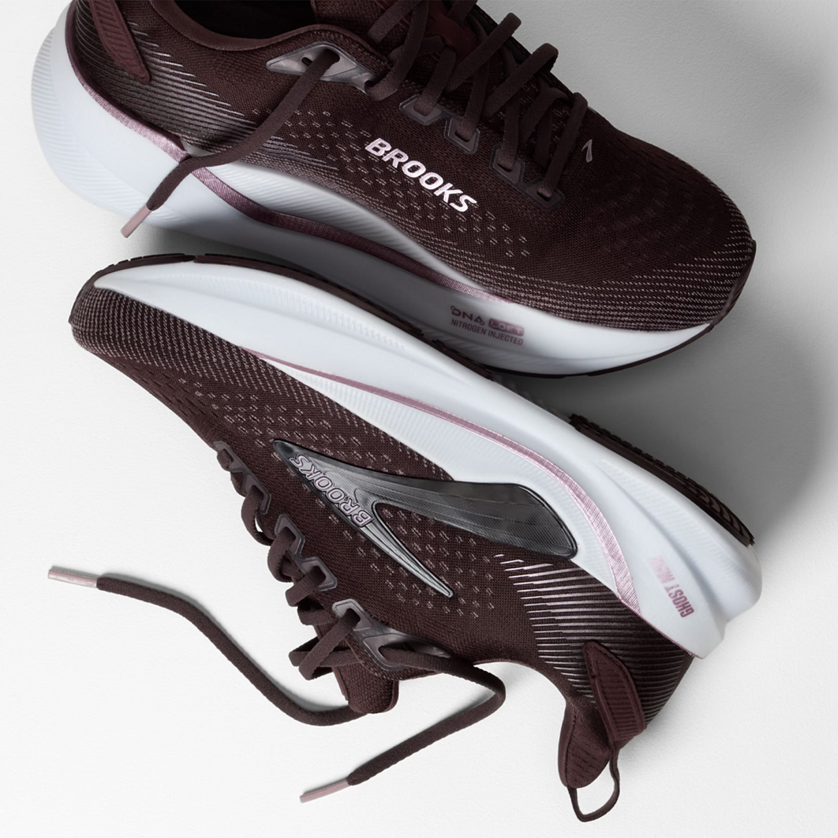Brooks Ghost Max 4 Running Shoe (Women) - Raisin/Purple/Metallic Athletic - Running - Cushion - The Heel Shoe Fitters
