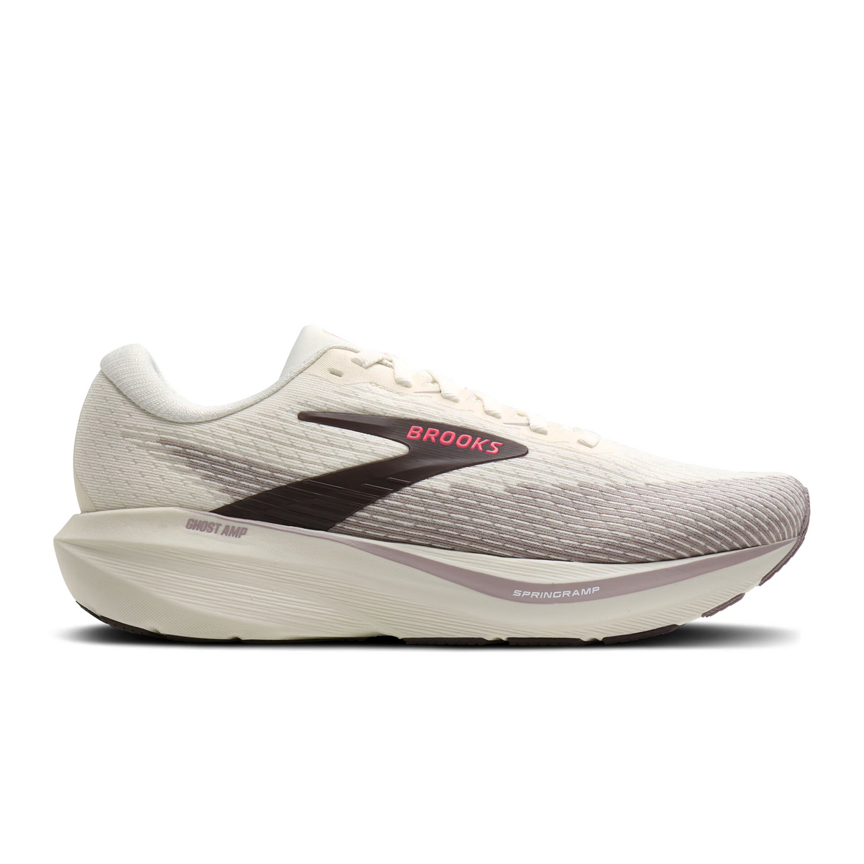 Brooks Ghost Amp Running Shoe (Women) - Arctic Wolf/Dove/Pink