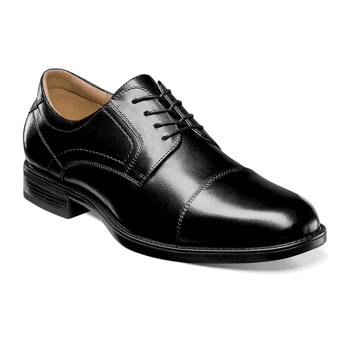 Florsheim Midtown Cap Toe Oxford (Men) - Black Dress-Casual - Oxford - The Heel Shoe Fitters