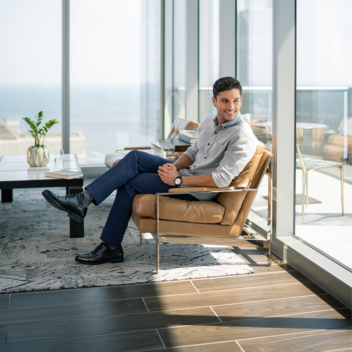 Florsheim Midtown Cap Toe Oxford (Men) - Black Dress-Casual - Oxford - The Heel Shoe Fitters