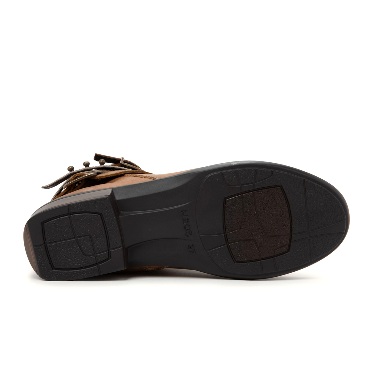 Naot Sumatra Ankle Boot (Women) - Latte Brown Leather/Acorn Straps Boots - Casual - Low - The Heel Shoe Fitters