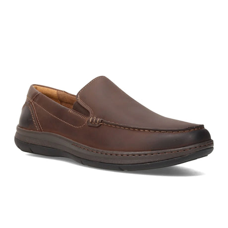 Florsheim Central Moc Toe Venetian Loafer (Men) - Brown Crazy Horse Dress-Casual - Slip Ons - The Heel Shoe Fitters