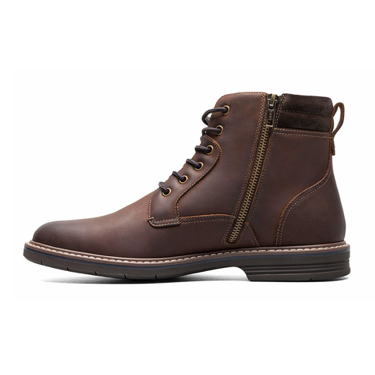 Florsheim Norwalk Plain Toe Lace Up Boot (Men) - Brown Crazy Horse Boots - Fashion - Mid Boot - The Heel Shoe Fitters
