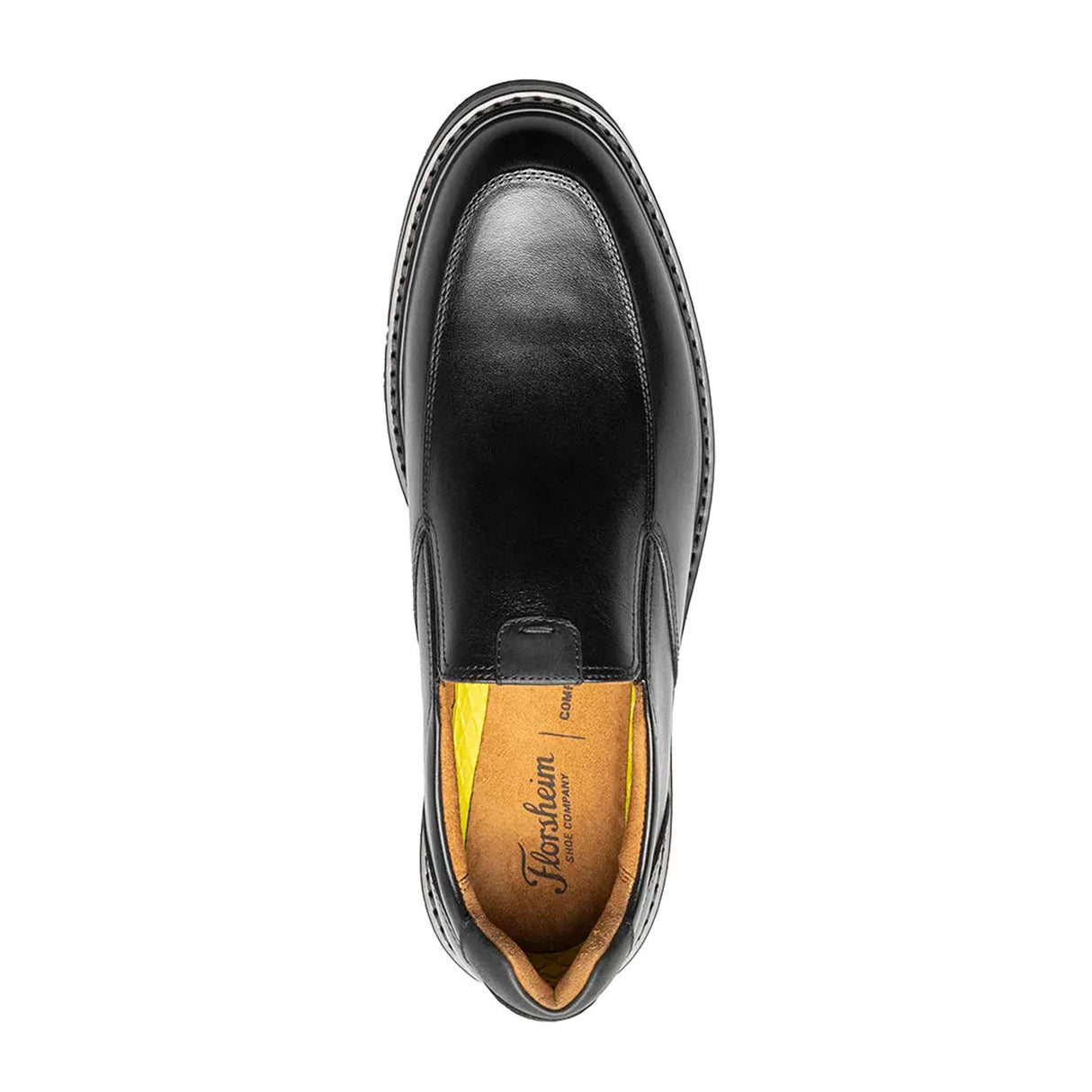 Florsheim Norwalk Moc Toe Slip On Loafer (Men) - Black Dress-Casual - Slip On - The Heel Shoe Fitters