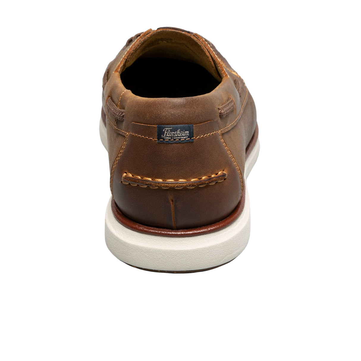 Florsheim Tropics Elastic Lace Moc Toe Boat Shoe (Men) - Brown CH Dress-Casual - Slip On - The Heel Shoe Fitters