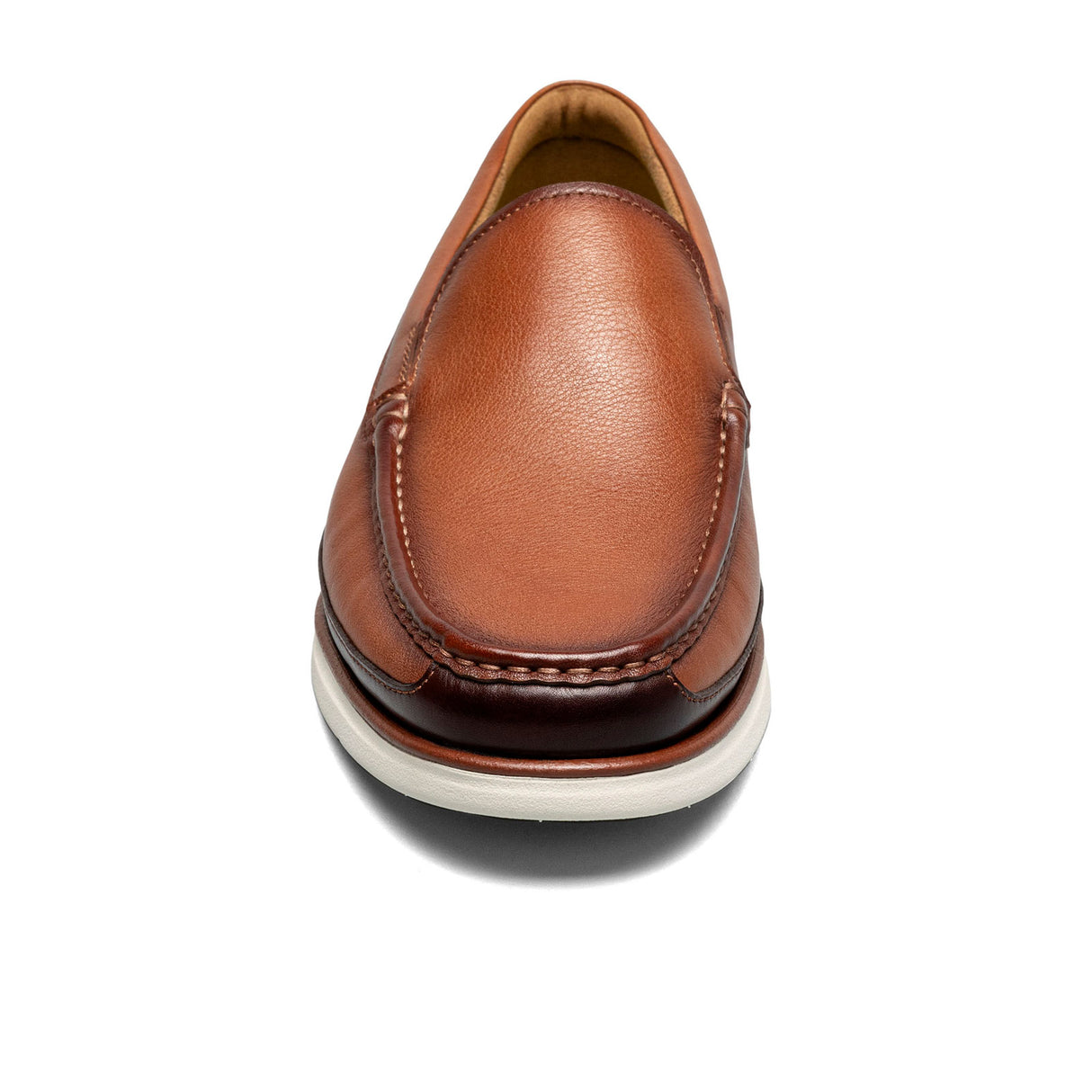 Florsheim Tropics Moc Toe Venetian Slip On (Men) - Cognac/Chestnut Smooth Dress-Casual - Slip On - The Heel Shoe Fitters